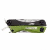 Dime - Green, Multitool (stainless steel/ green, 10 tools)