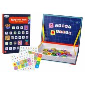 LeanToys magnetinė dėlionė-knyga, anglų abėcėlė su paveikslėliais