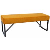 Bench MYLA geltonas velvetinis audinys