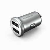 "Metal Premium 2 x USB / 4.8A" Silver