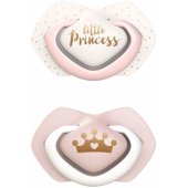 Silicone Symmetrical Soothers ROYAL BABY 6-18m 22/ 651 Pink 2pcs