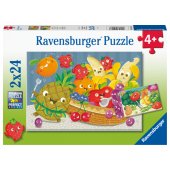 _6821013 Ravensburger Puzzle 2x24 pc Fresh Fruits and Vegetables