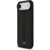 Leather Laurel Leaves Stripes MagSafe iPhone Air Black