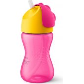Avent Kubek ze Słomką Różowy 300 ml (SCF798/ 02)