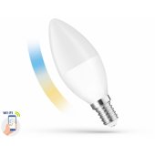 Išmanioji LED žvakės formos lemputė 5W E14 CCT+DIM Wi-Fi