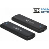 Išorinis USB Type-C kombinuotas korpusas M.2 USB 3.2 Juodas 42633