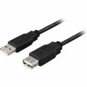 Ilginamasis laidas USB 2.0 0.3m Juodas
