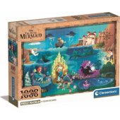 Clementoni CLE dėlionė 1000 Compact DisneyMapsLittleMerm.39783