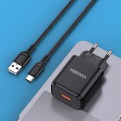 KSC-917BK 18W + cable USB-C 1m Black