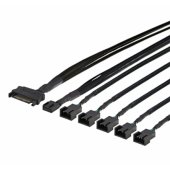 Splitter for PWM fans 4-pin to 5x4-pin SATA power