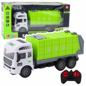 RC nuotoliniu būdu valdomas šiukšliavežis, šviesiai žalias, 1:24