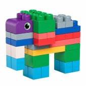 Soft Sensory Construction Blocks in a Bag for Children, Colorful, 30 p