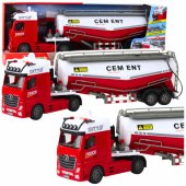 Cement Tanker Truck with Water Pouring Function, Lights and Sounds