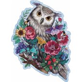 Ravensburger medinė dėlionė Mysterious Owl (150 dalių)