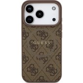 PU Leather 4G Colored Ring MagSafe Case iPhone 17 Pro Brown