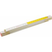Topex Folding wooden yardstick 2m white and yellow (26C006)