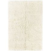 100% Wool 60 x 120 cm White