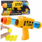 Soft Foam Ball Gun School Bus Yellow 6 pcs.