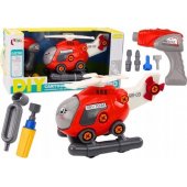 DIY Turning Cartoon Helicopter Red
