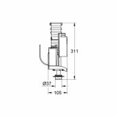 Dual Flush discharge valve AV1