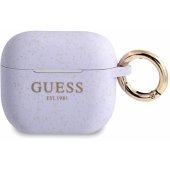 GUA3SGGEU Blizgus dėklas su spausdintu logotipu, skirtas Airpods 3, violetinis