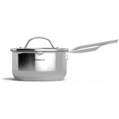 1612 Single-handle Saucepan With Glass Lid Milk Boil