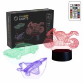 SNL121RGB LED lemputė, šviesos dekoracija Transporto priemonės 2 RGB 3D