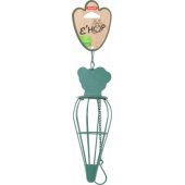 Zolux EHOP hay feeder, carrot, green color.