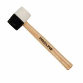 Rubber Hammer with wooden handle 580g Black/ White