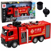 Fire Truck with Water Function, Metal Cabin, Lights, Sounds 1:12