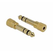 Delock AV adapteris Jack 6.35mm - Jack 3.5mm auksinis (65361)