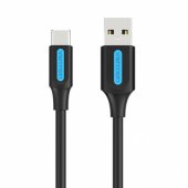 Uzlādes kabelis USB-A 2.0 uz USB-C Vention COKBD 0,5m (melns)