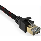 Patchcord S/ FTP Cat.7 10m black/ red
