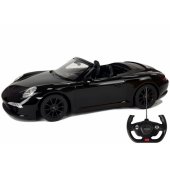 Porsche 911 Carrera S nuotoliniu būdu valdomas automobilis RC Rastar, juodas, 1:12