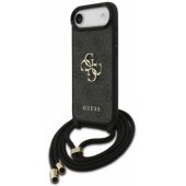 4G Big Logo Cord Stap Crossbody Case iPhone Air Black