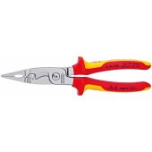 Knipex elektros instaliavimo replės 6 viename 200mm 1000V VDE (13