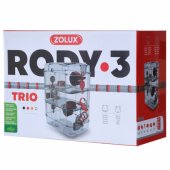 ZOLUX Rody3 Trio – graužikų narvas – raudonas