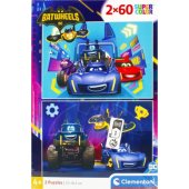_6833937 Clementoni dėlionė 2x60 detalių Batwheels