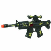 Military Rifle Set With Rifle Accessories Shot Sound Khaki