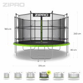 Jump Pro Inner Net 12FT 374cm