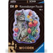 Medinė dėlionė Lovely Cat 150