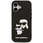 3D Rubber Karl and Choupette Case iPhone 17 Black