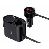 High Efficiency Pro 1-for-2 Cigarette Lighter Black