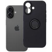Silicone Ring Case with Stand iPhone 17 Black