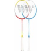 WISH ALUMTEC 366K badmintono rakečių rinkinys, raudona+geltona, mėlyna