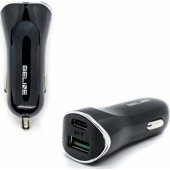 Charge 1xUSB 1xUSB-C 5A 30W Black