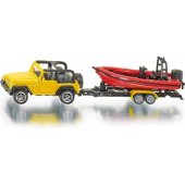 Siku Jeep with boat