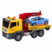 Tow Truck With Crane Race Car Lights Sounds