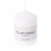 Candle pillar white 9x7cm