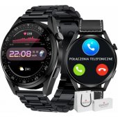 GW450-2 Black + Black Leather Strap